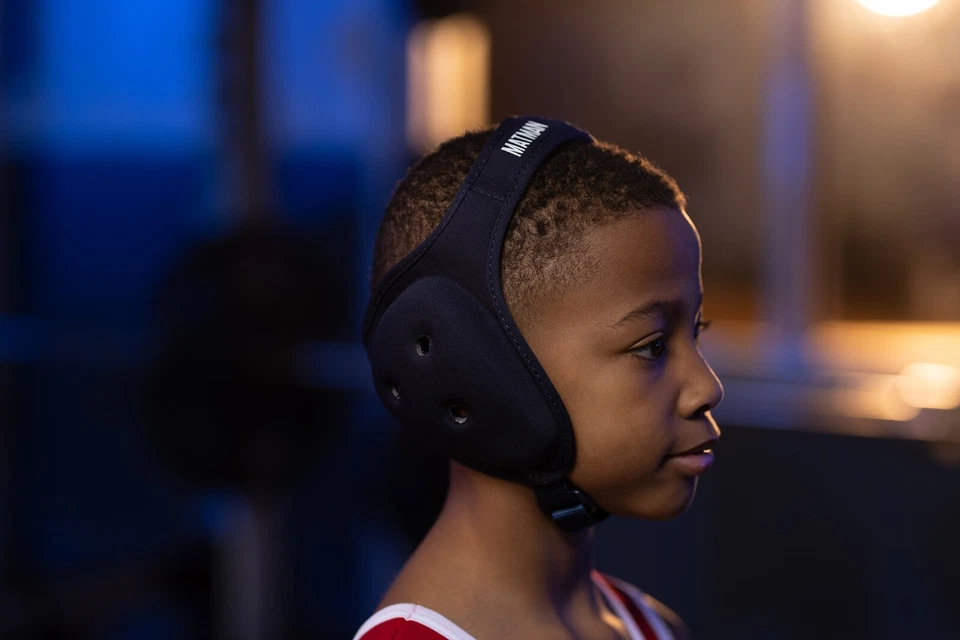 Matman Wrestling Headgear Kids Boys Ear Guard Ultra Soft Grappling Head Guard - Image 4 of 4