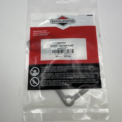 #ad Briggs and Stratton Water Pump Gasket 820100 $13.00