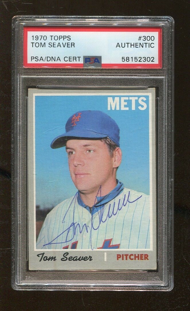 Tom Seaver Signed 1970 Topps #300 Autographed Mets PSA/DNA