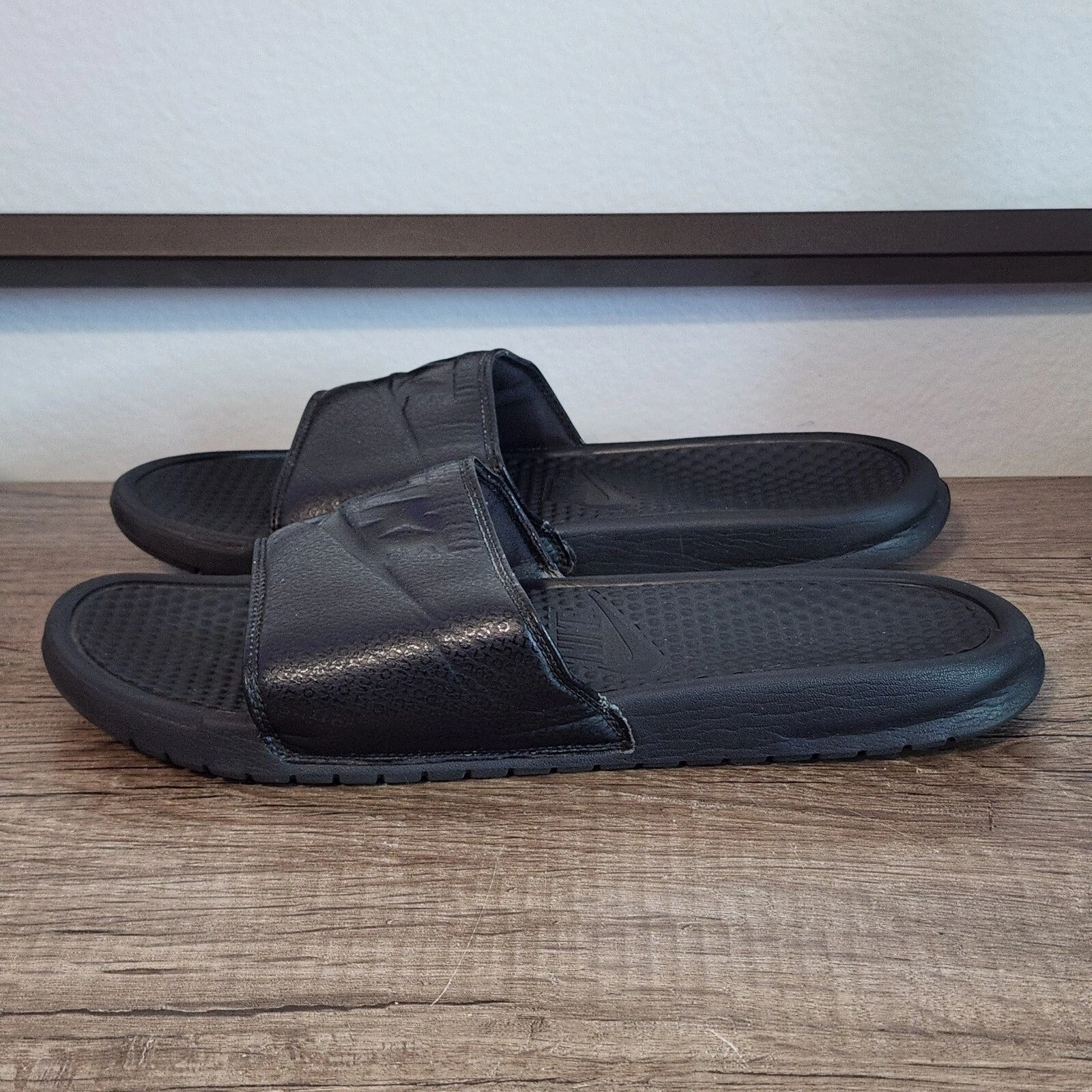 Sandali infradito Nike Benassi JDI uomo slide taglia 13 neri