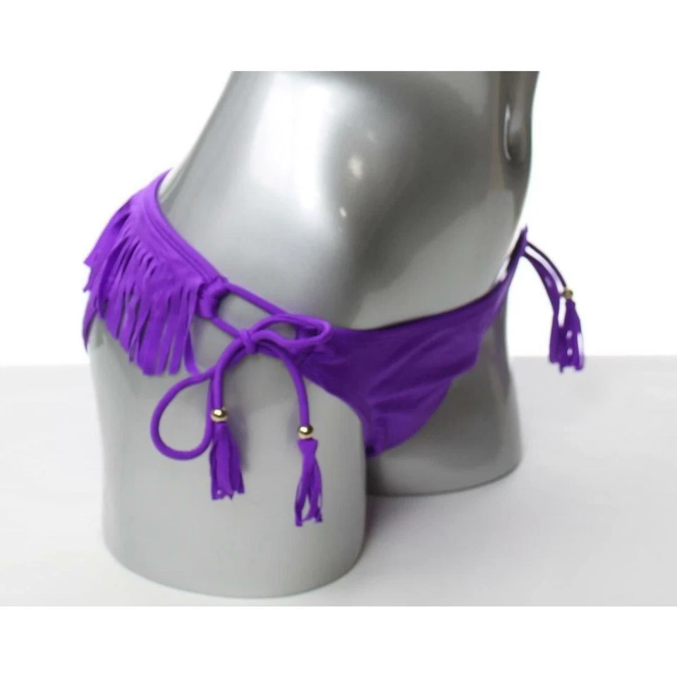 Bikini liso morado con cuerda inferior de natación Raisins Junior L Foto 2 de 4