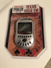 Texas Hold 'Em World Series of Poker Handheld Electronic Card Game Open Package