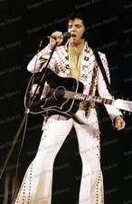 8x10 Print Elvis Presley on Stage Performing #663