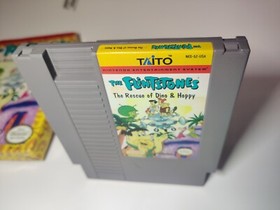 Authentic The Flintstones: Rescue Dino & Hoppy NES BOX and CART Great Condition!