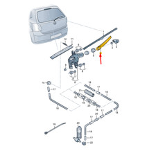 Seat Ibiza V KJ1 Heckscheibenwischerarm 2G0955707 NEU ORIGINAL
