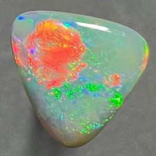 Flashy Gem Colors  Natural Australian Lightning Ridge Solid Opal  See Video