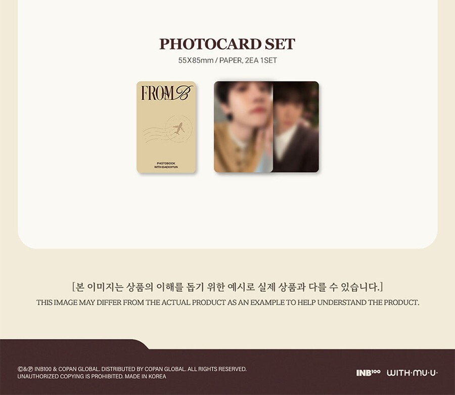 EXO BAEKHYUN [FROM A/B] Switzerland Photo Book/QR Card+P