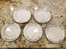 Feed on the Word Bread & Butter Plate 6.25"     One plate in your pattern choice