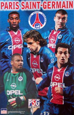 Photo Presse Vintage Laurent Robert (PSG) - Tirage Années 2000 - 20x15 Cm