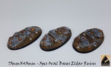 75X42mm OVAL RESIN BASES 3PCS ELDAR RUINS 