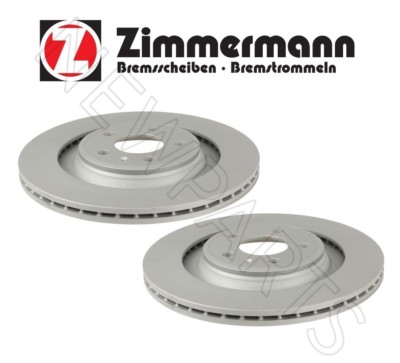 Set of Two Rear Disc Brake Rotors Vented 330mm for Audi A4 A5 A6 Quattro Q7 S5