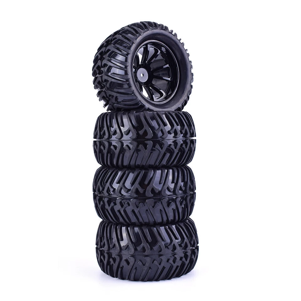 4x 12mm Hex 10 Contour Offroad Felge Reifen Tire für RC 1/10 Monster Truck Car - Bild 4 von 4