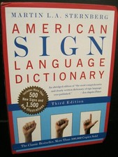 AMERICAN SIGN LANGUAGE DICTIONARY 3RD EDITION BY MARTIN L.A. STERNBERG SOFTCOVER