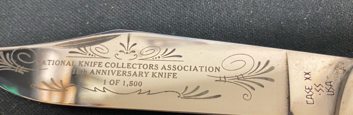 Case XX WC61050 NKCA 1989 Coke Bottle Knife, Jig White Bone