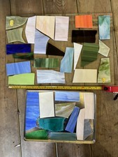 Stained Glass Offcuts, Opals, Mixed Colours, 1kg For Craft projects. Lot #1 