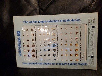 Microscale Decals 72-0376 USAF Badges 334/335/336 TFS, 10/26 TRW, 1 TRS 1/72nd.