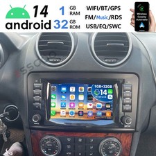 F&uuml;r Mercedes-Benz M-Klasse W164 Carplay Android 14 Autoradio GPS NAVI DAB+ 1+32G