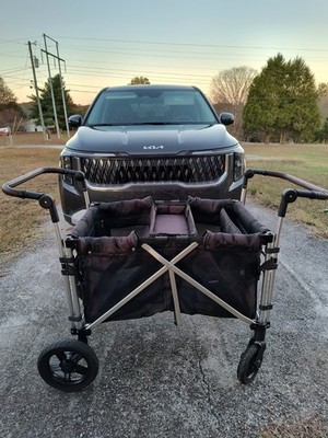 4 Seater Stroller Wagon Premium Quad Stroller Wagon For 4 Kids with Convertible