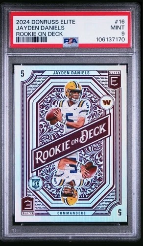 2024 Panini Donruss Elite - Rookie on Deck Jayden Daniels #16 (RC) Psa 9 20A