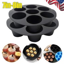 2x 7-Cups Air Fryer Muffin Pan Silicone Muffin Pans, Baking Freezing Egg Mold