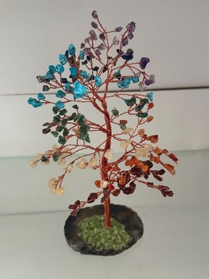 7 Chakra Tree of Life, Crystals and Healing Stones, Crystal Tree of Life, Gemsto