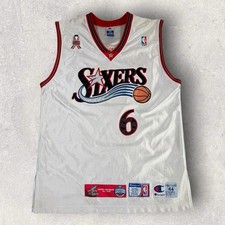 Vintage Champion Authentic Allen Iverson 2002 All-Star 76ers Jersey #6 Pro Cut