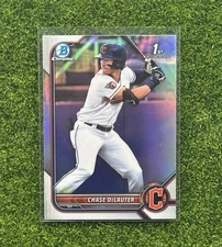 2022 Bowman Draft CHASE DeLAUTER 1st Bowman REFRACTOR #BDC-49 Guardians Qty Avai
