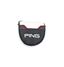 Ping White Red Black Mallet Putter Headcover Preowned Condition GREAT