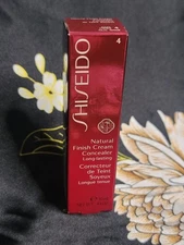 Shiseido Natural Finish Cream Concealer, Long Lasting, Dark Fonce #4, .44oz
