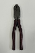Vintage Utica Tools 1950-8 Lineman Pliers Wire Cutter Made In USA 8 3/4” 8”