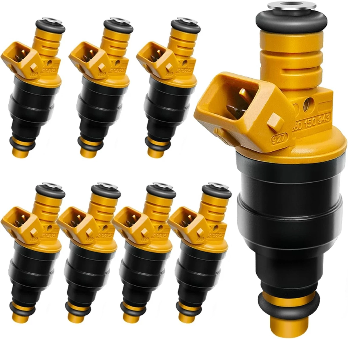 0280158138 Set Of 8 OEM BOSCH Fuel Injectors For 2007-2009 Ford F-150 5.4L