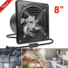 Ventilador extractor de ventilación de 8" 110 V montado en la pared ventilador de conducto EE. UU.