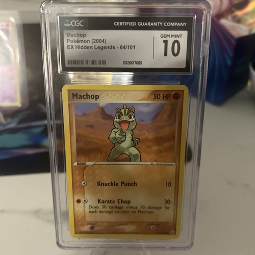 Machop graded CGC 10 for sale on eBay