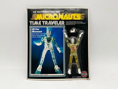 Airfix Micronauts, Time Traveler,, Yellow Original Box 1976 Vintage Excellent