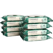 The Honest Company Flushable Wipes for Sensitive Skin Tropical Leaves 336 Co...