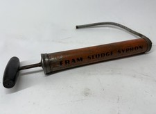 Vintage Fram Sludge Syphon Oil Filter Display Piece Sign Gas Station