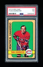 1972 OPC HOCKEY 29 YVAN CORNOYER PSA 7 NEAR MINT CANADIENS