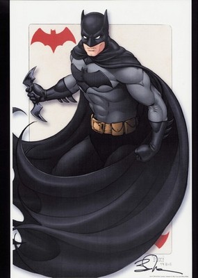 Batman Playing Card by Billy Tucci (2014) 11'' x 17'' Art Print signed