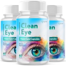  3 Pack Clean Eye Advanced Support For Healthy Eye Vision CleanEye 180 Capsules