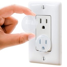 Clear Outlet Covers 50 Pack Value Pack Baby Safety 50 Pack, Transparent
