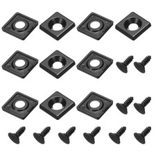 10Pcs 2020 EU Standard T-Slot 7mm Dia Aluminum Extrusion End Cap 20x20mm Black