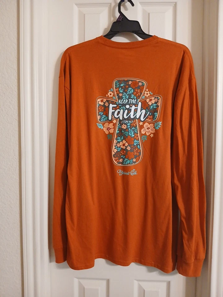 Camiseta manga larga Blessed Girl ---- Talla 2X Foto 2 de 2