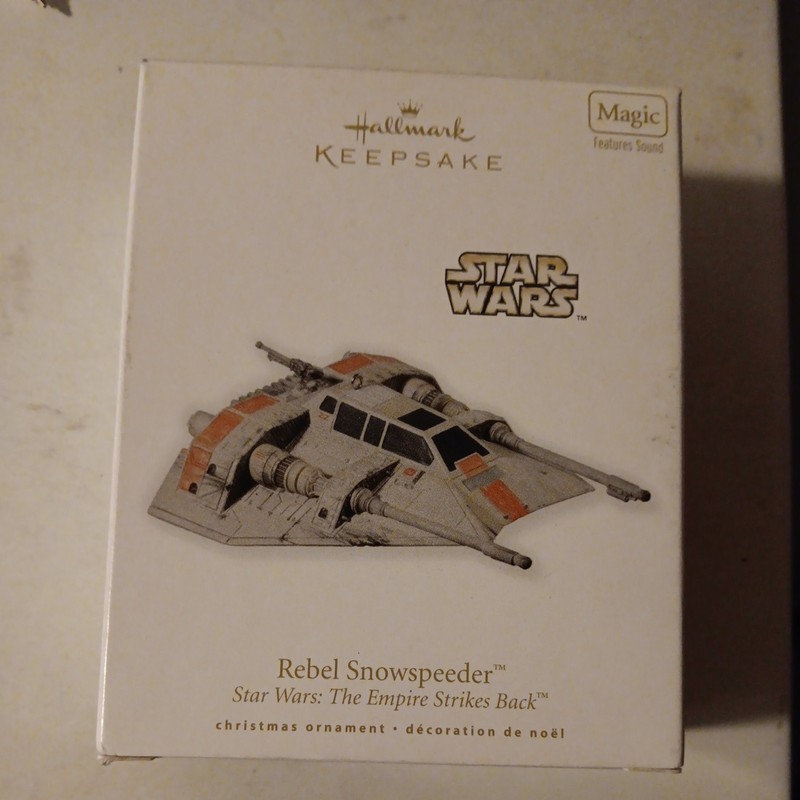 HALLMARK 2010 STAR WARS THE EMPIRE STRIKES BACK REBEL SNOWSPEEDER SOUND ORNAMENT