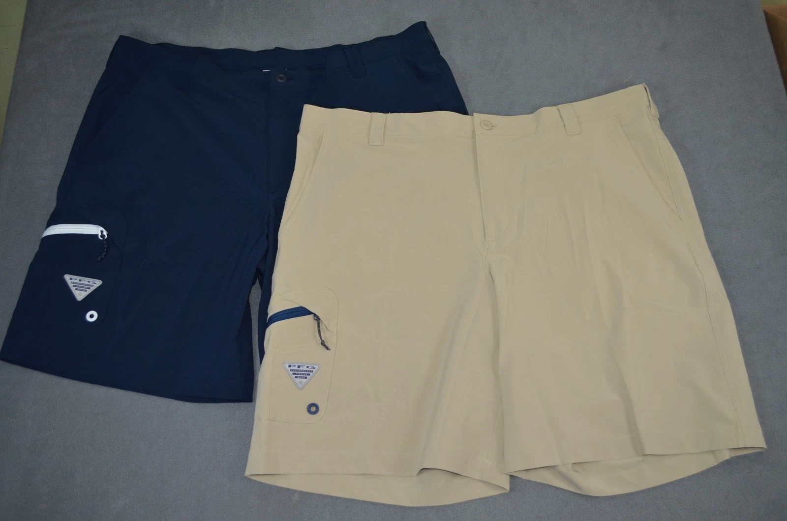 Lot of 2 Columbia PFG Shorts Mens 42 Terminal Tackle Fishing Hybrid Outdoor 10"