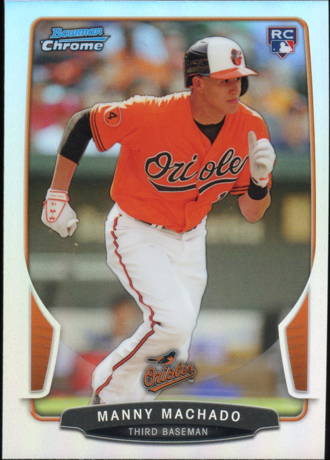 2013 Bowman Draft Manny Machado #4 Chrome Refractor