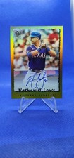 2024 Topps Archives Nathaniel Lowe on card fan favorite Auto # 11/50