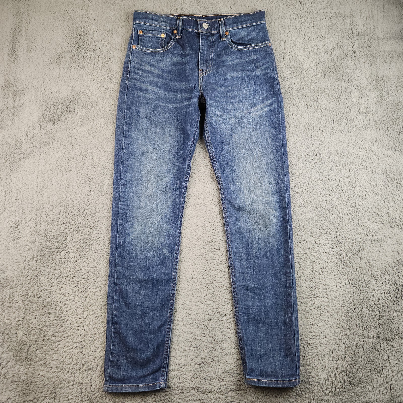 's 30x32 Blue Slim Fit Tapered Leg Medium Wash Denim Pants