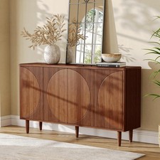 59-Inch Buffet Cabinet Sideboard, Modern Sideboard Buffet Table with Storage