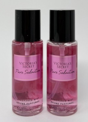 2 VICTORIA'S SECRET PURE SEDUCTION FRAGRANCE MIST BODY SPRAY TRAVEL SIZE 2.5 OZ