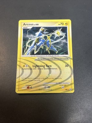 2009 Arceus AR6 Electric Holo Rare Platinum Promo Pokemon Card